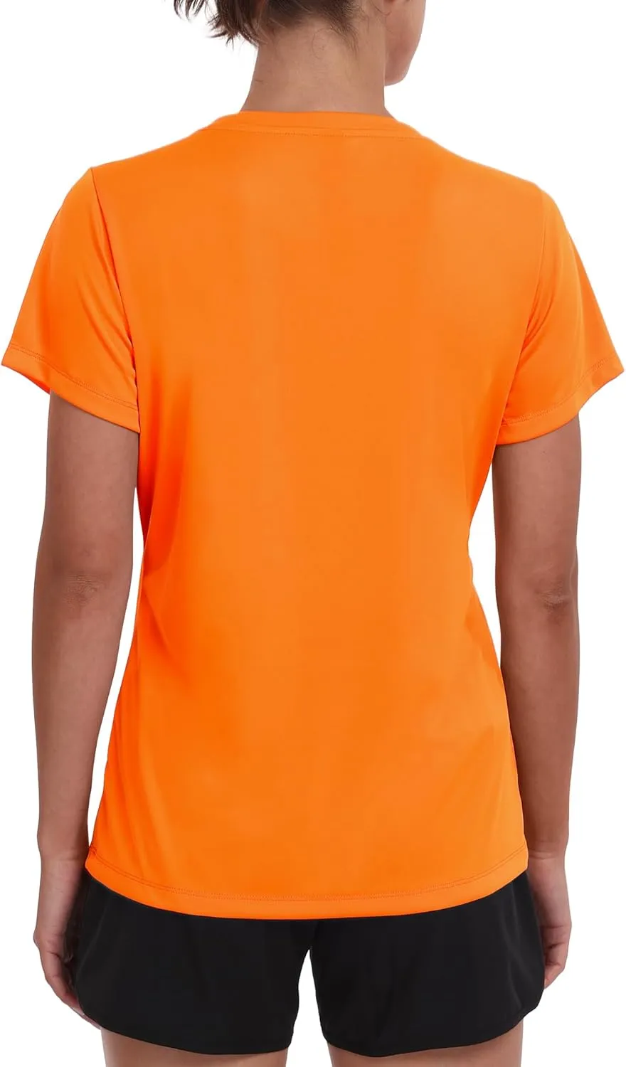 Women's UPF 50  Sun Shirts Dry Fit Athletic Running Long Sleeve T-Shirts V-Neck Performance Tee Top