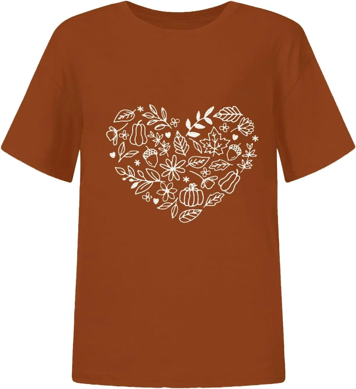 Womens Vintage Flowers T Shirt Boho Wildflower Graphic Loose Tees Cute Summer Short Sleeve Tops