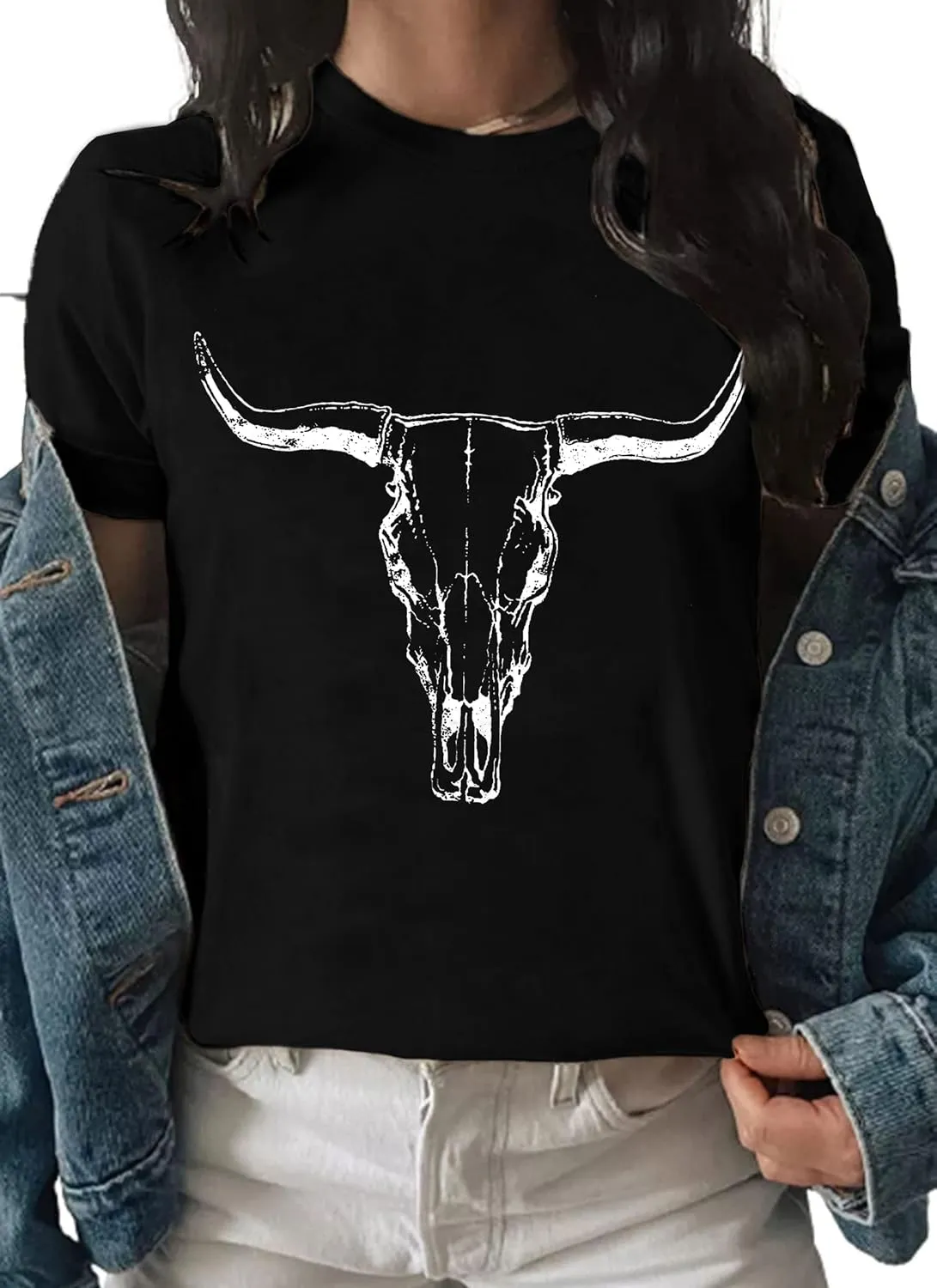 Womens Western Cowgirls Graphic Shirts Teen Girls Cute Country Music Short Sleeve Tshirt Tees