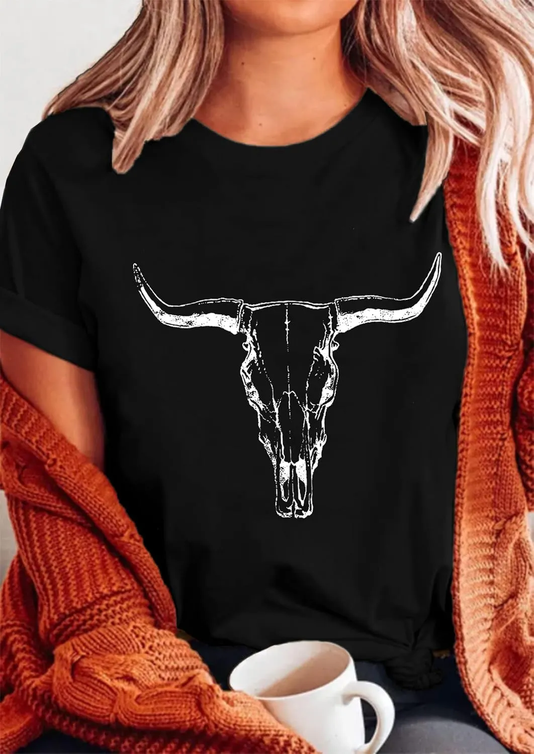 Womens Western Cowgirls Graphic Shirts Teen Girls Cute Country Music Short Sleeve Tshirt Tees