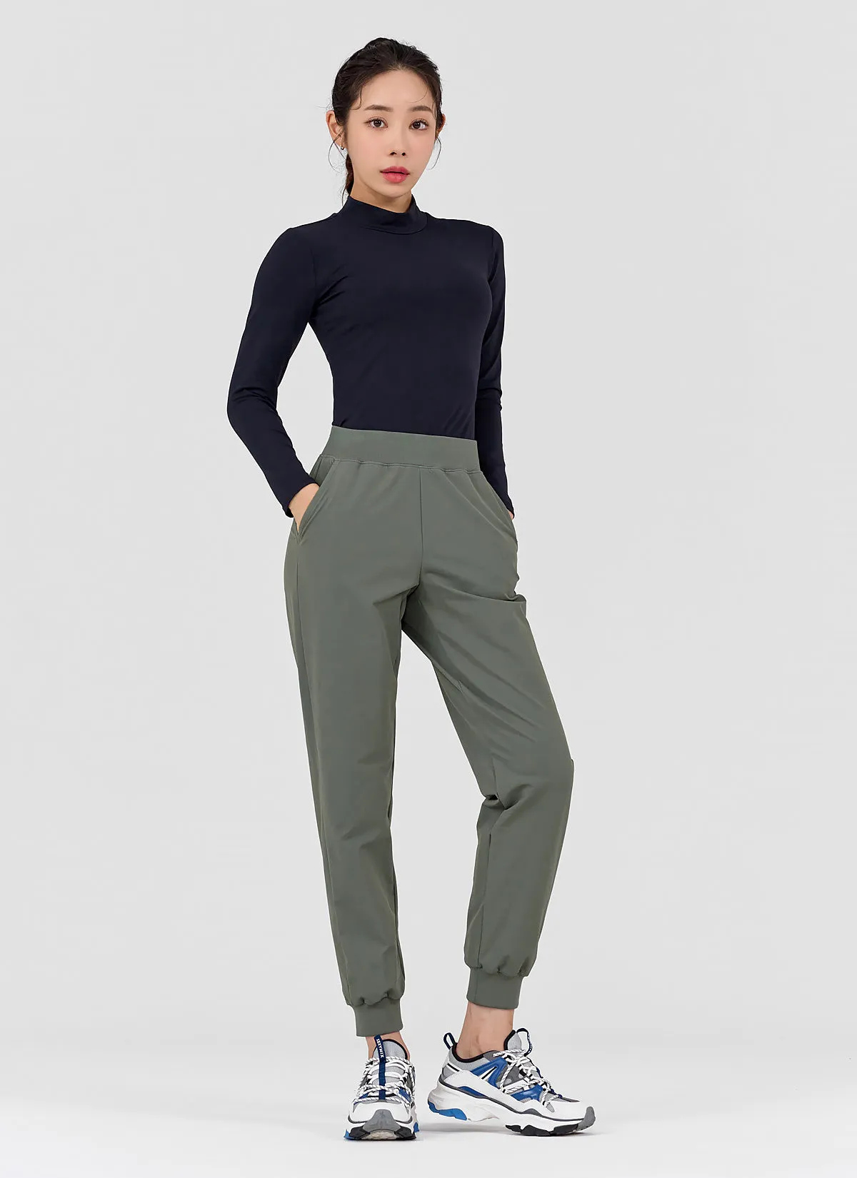 Woven Stretch Napping Jogger Pants