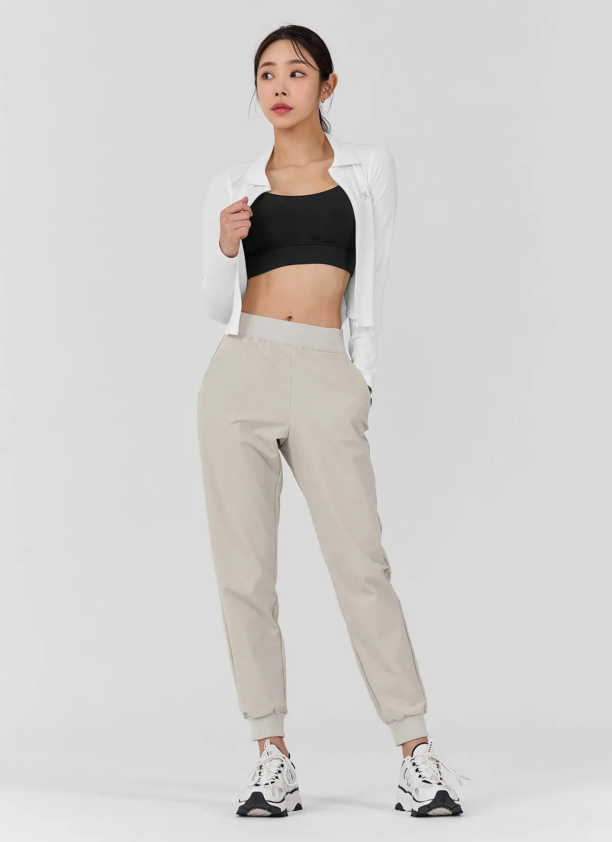 Woven Stretch Napping Jogger Pants
