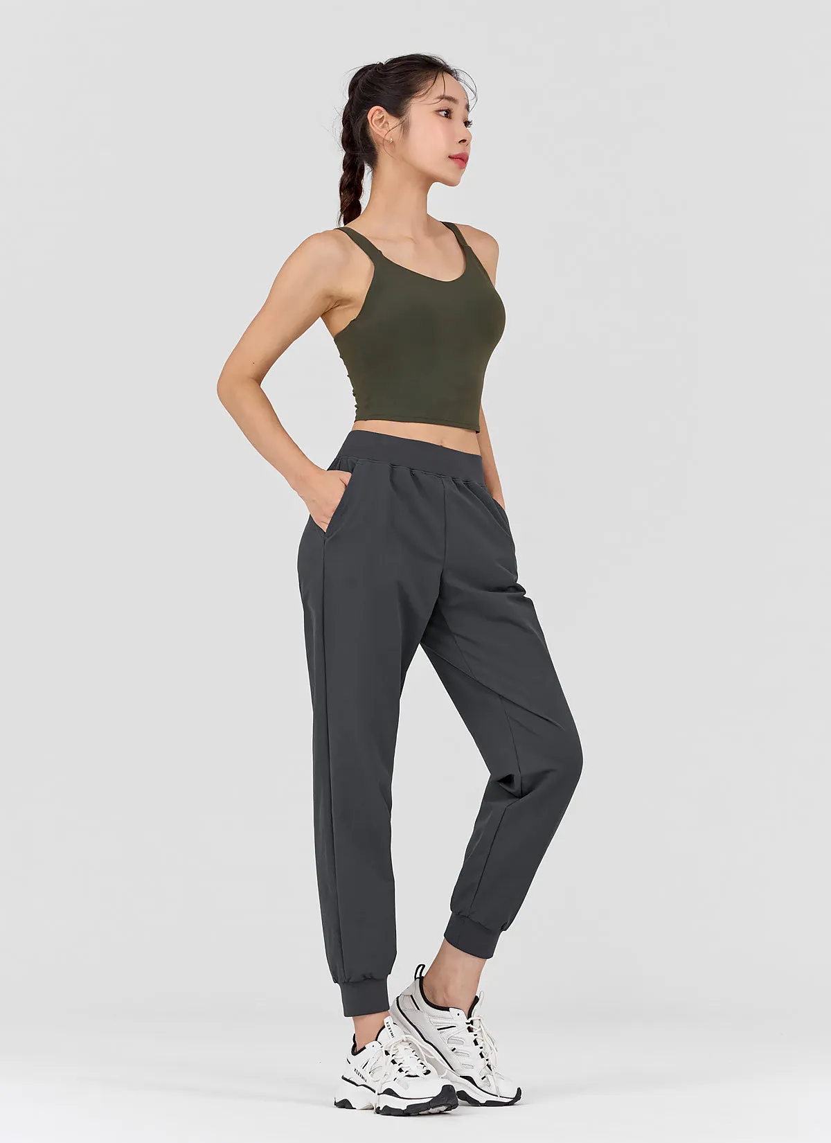 Woven Stretch Napping Jogger Pants