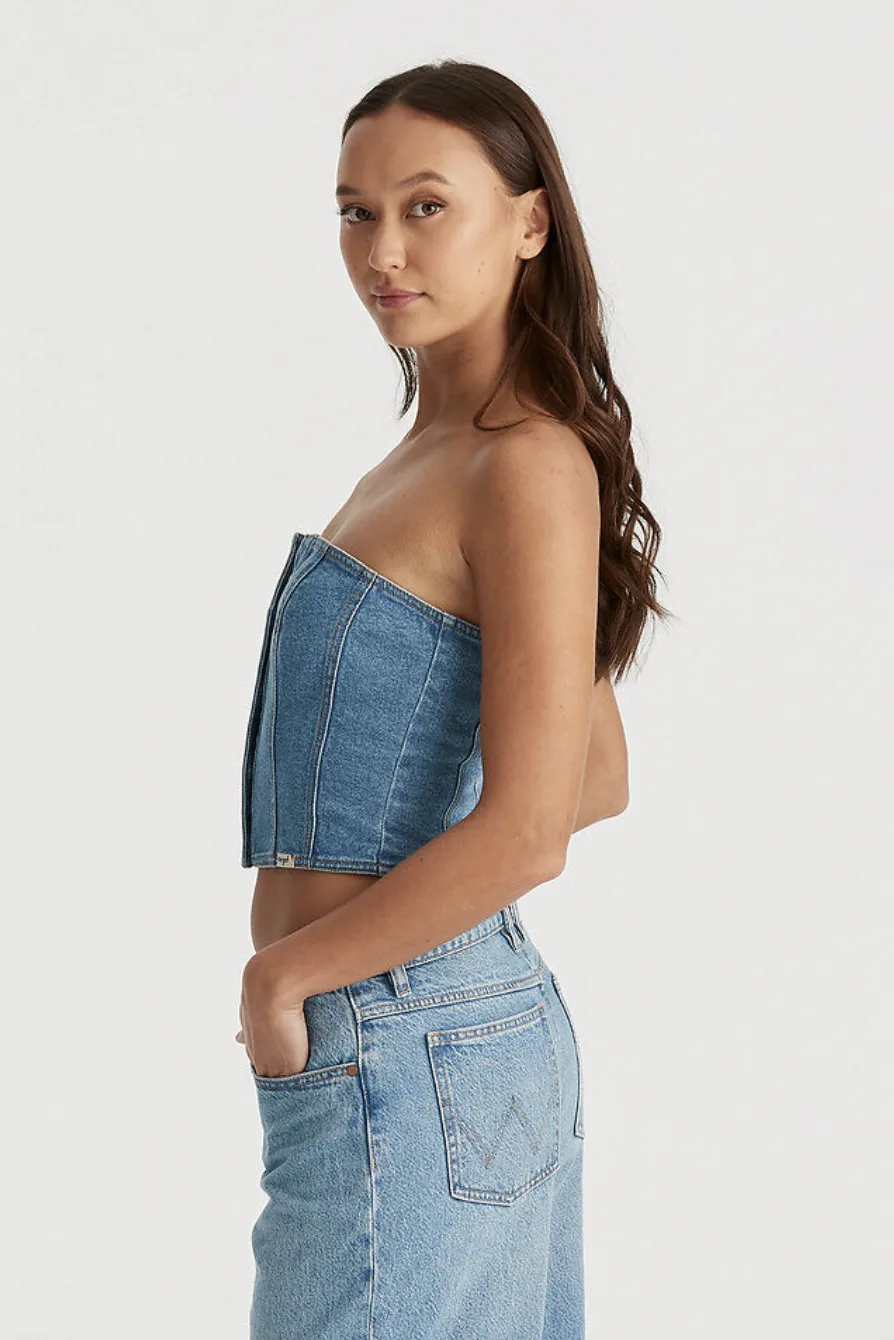 WRANGLER GOLDIE BUSTIER - STONEY BLUE