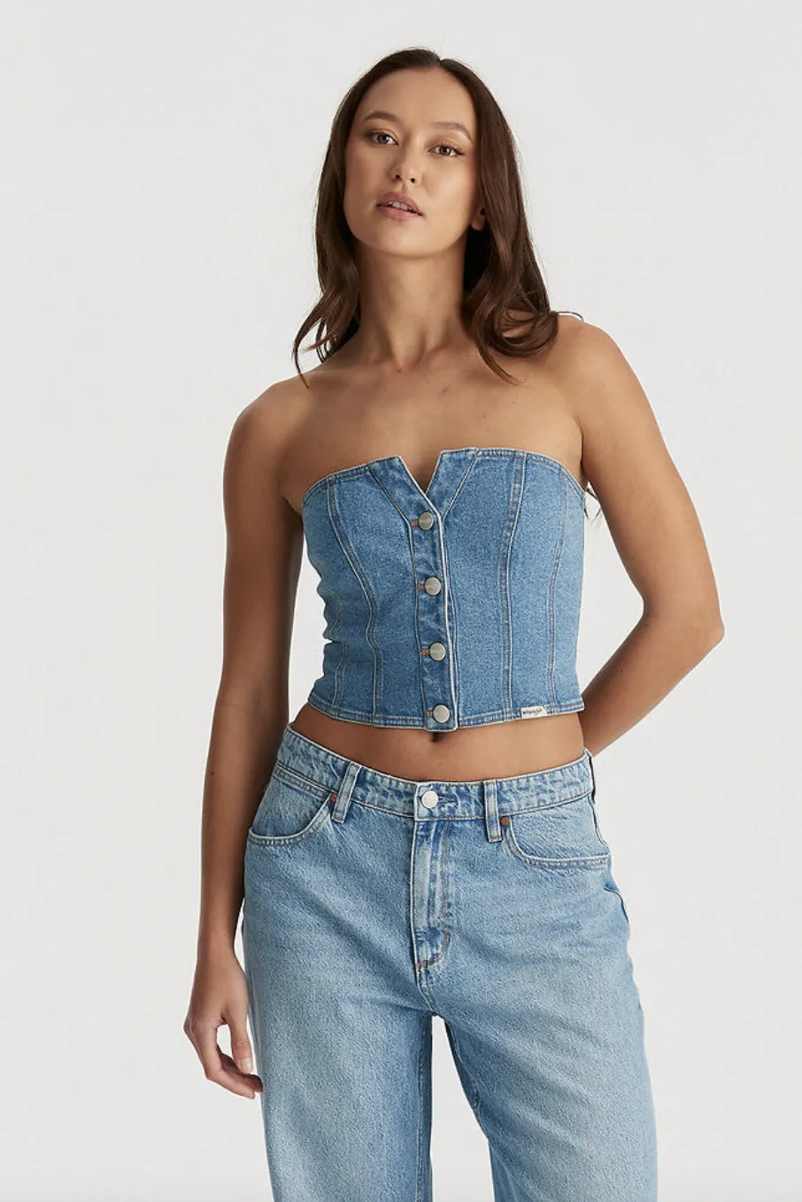 WRANGLER GOLDIE BUSTIER - STONEY BLUE