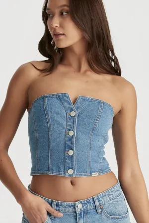 WRANGLER GOLDIE BUSTIER - STONEY BLUE