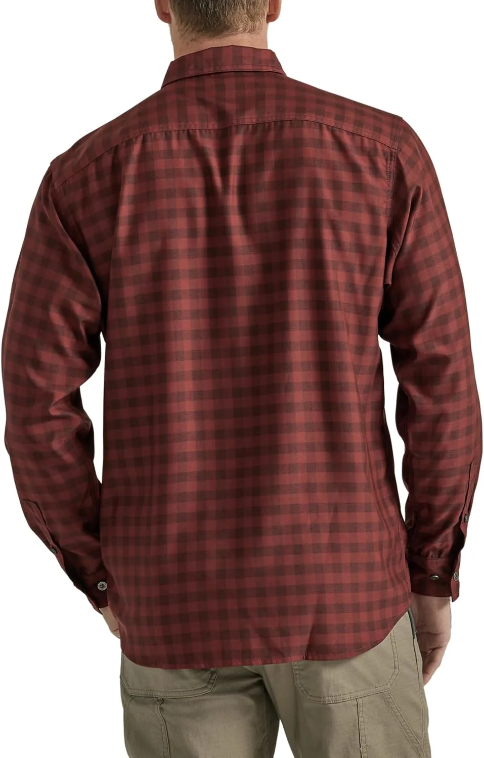 Wrangler Men's Long-Sleeve Technical Button-Down Work Shirt