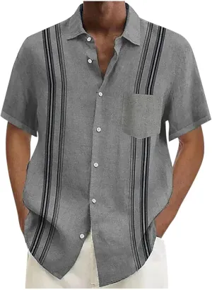 ZYXTIM Hawaiian Shirt for Men Short Sleeve Floral Print Button Down Loose Casual Tropical Holiday Summer Beach Tops Big&Tall
